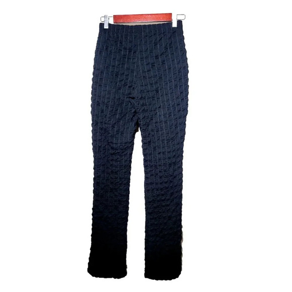 Urban Outfitters Pants Small Black Stretch Popcorn Texture Bootcut Fun Eclectic - Picture 2 of 9